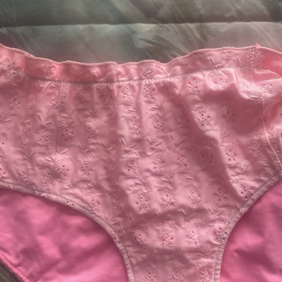 Frankie’s pink eyelet Lisa bikini bottom. XL. 82 % nylon 18% spandex NWT. - Picture 8 of 8